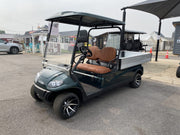 2023 ICON EV i20U - Carro de golf eléctrico utilitario 2 plazas con cama volquete - Hunter Green