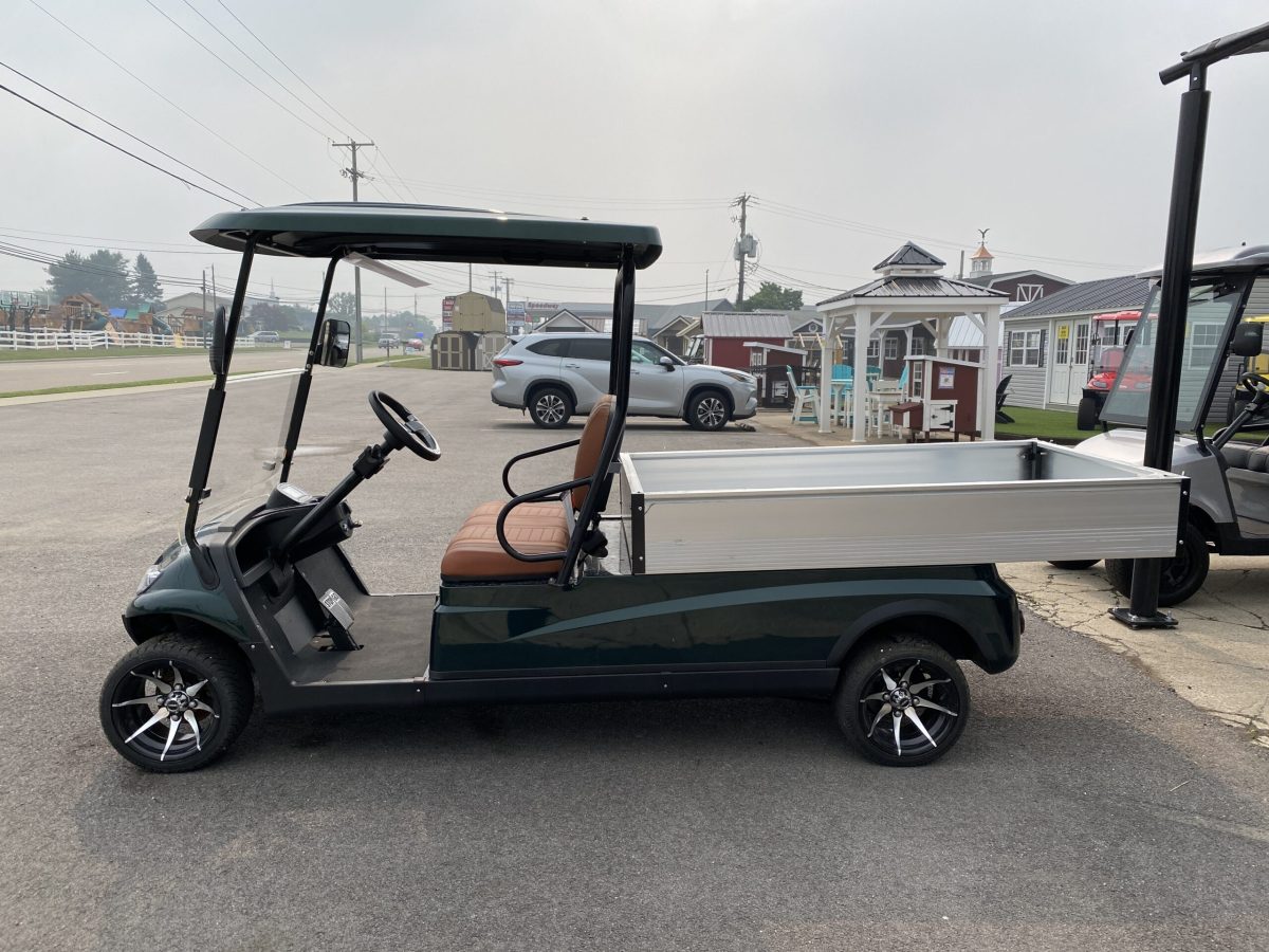 2023 ICON EV i20U - Carro de golf eléctrico utilitario 2 plazas con cama volquete - Hunter Green