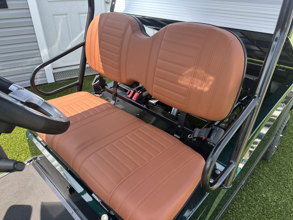 2023 ICON EV i20U - Carro de golf eléctrico utilitario 2 plazas con cama volquete - Hunter Green