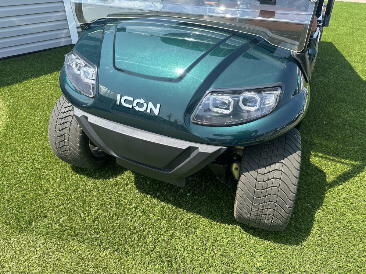 2023 ICON EV i20U - Carro de golf eléctrico utilitario 2 plazas con cama volquete - Hunter Green