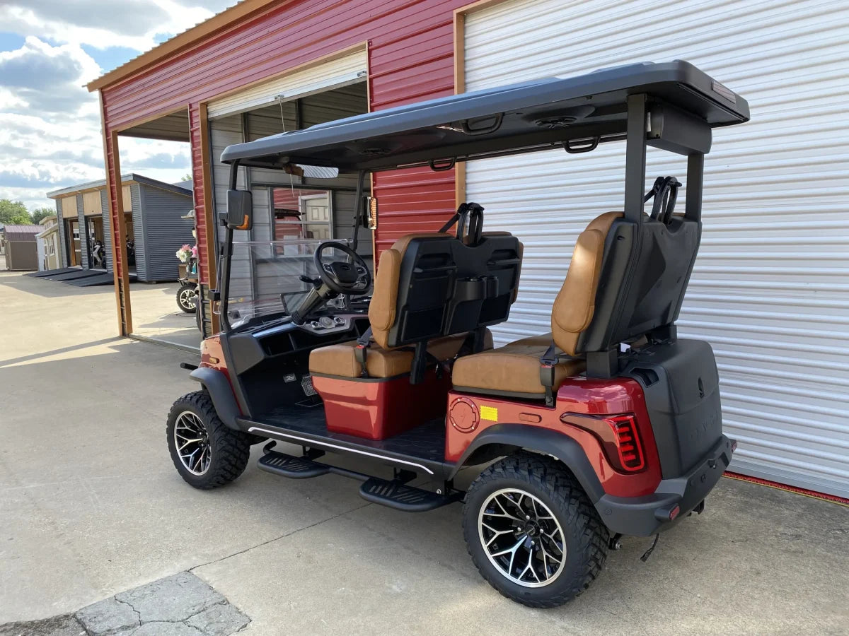 DACH Apollo Gen2 (2026) - Carro de golf eléctrico premium de 4 pasajeros, 73.8V, Rojo