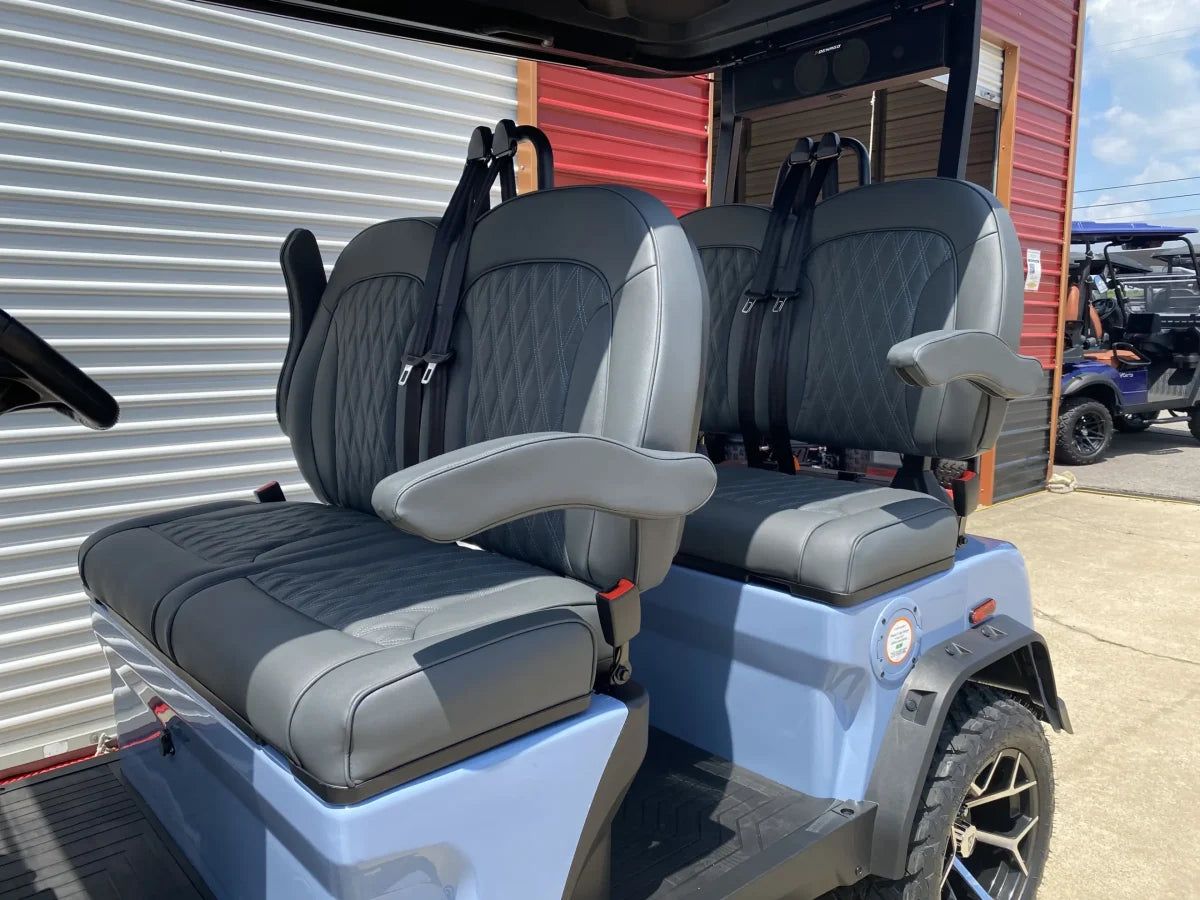 2026 Denago Rover XL-T - Carro de golf eléctrico de 4 pasajeros (Glacier)