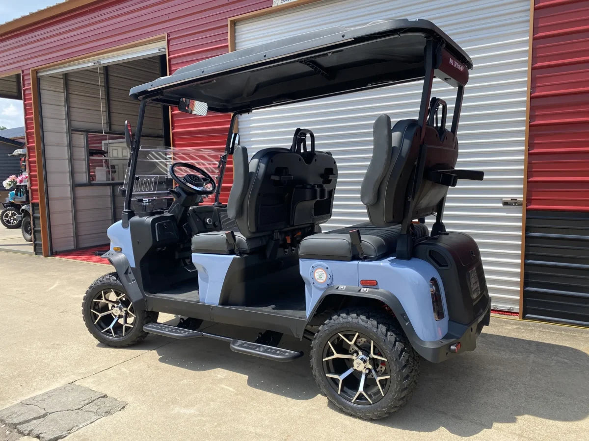2026 Denago Rover XL-T - Carro de golf eléctrico de 4 pasajeros (Glacier)