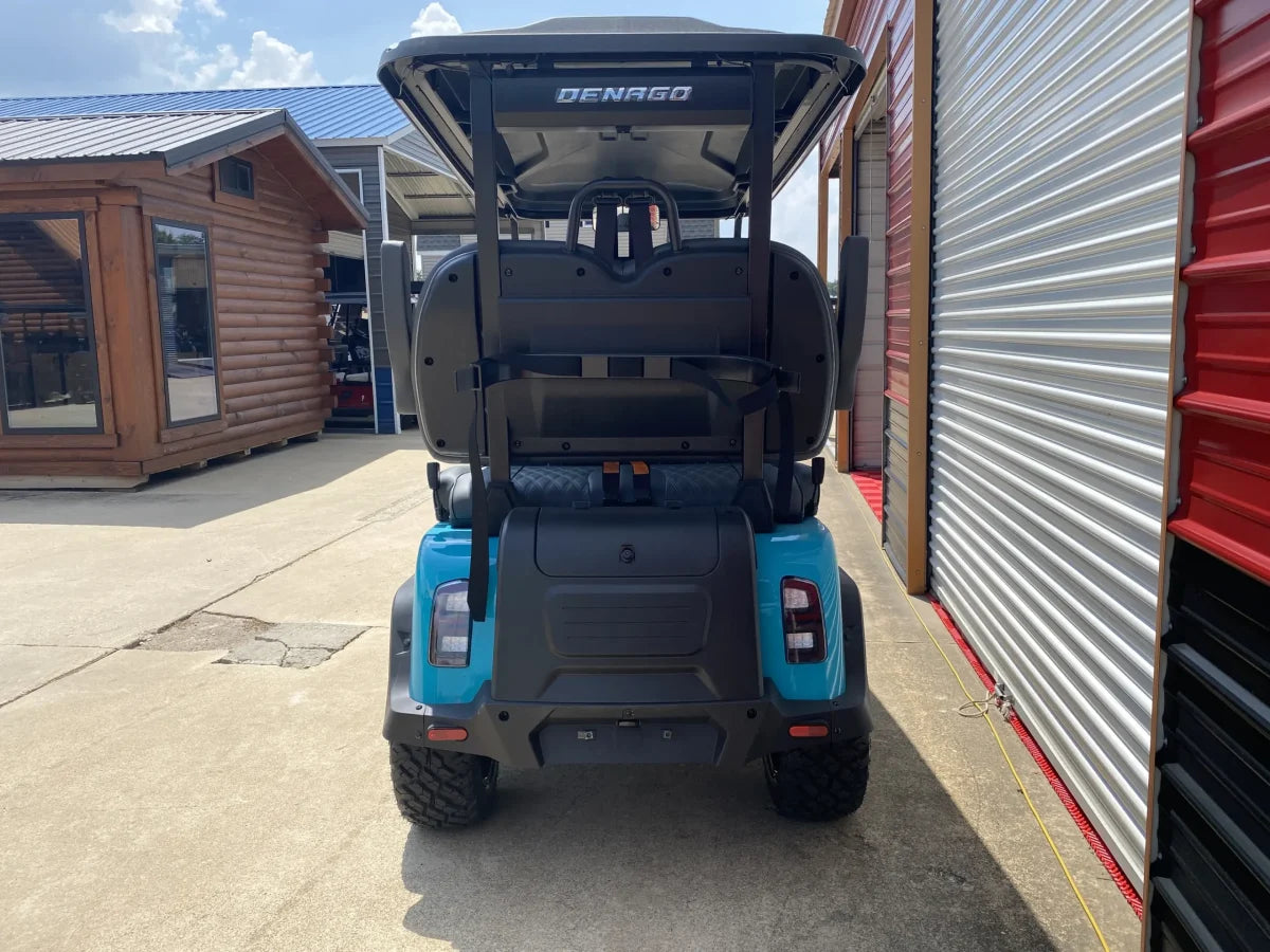 2026 Denago Rover XL-T - Carro de golf eléctrico de 4 pasajeros (Glacier)