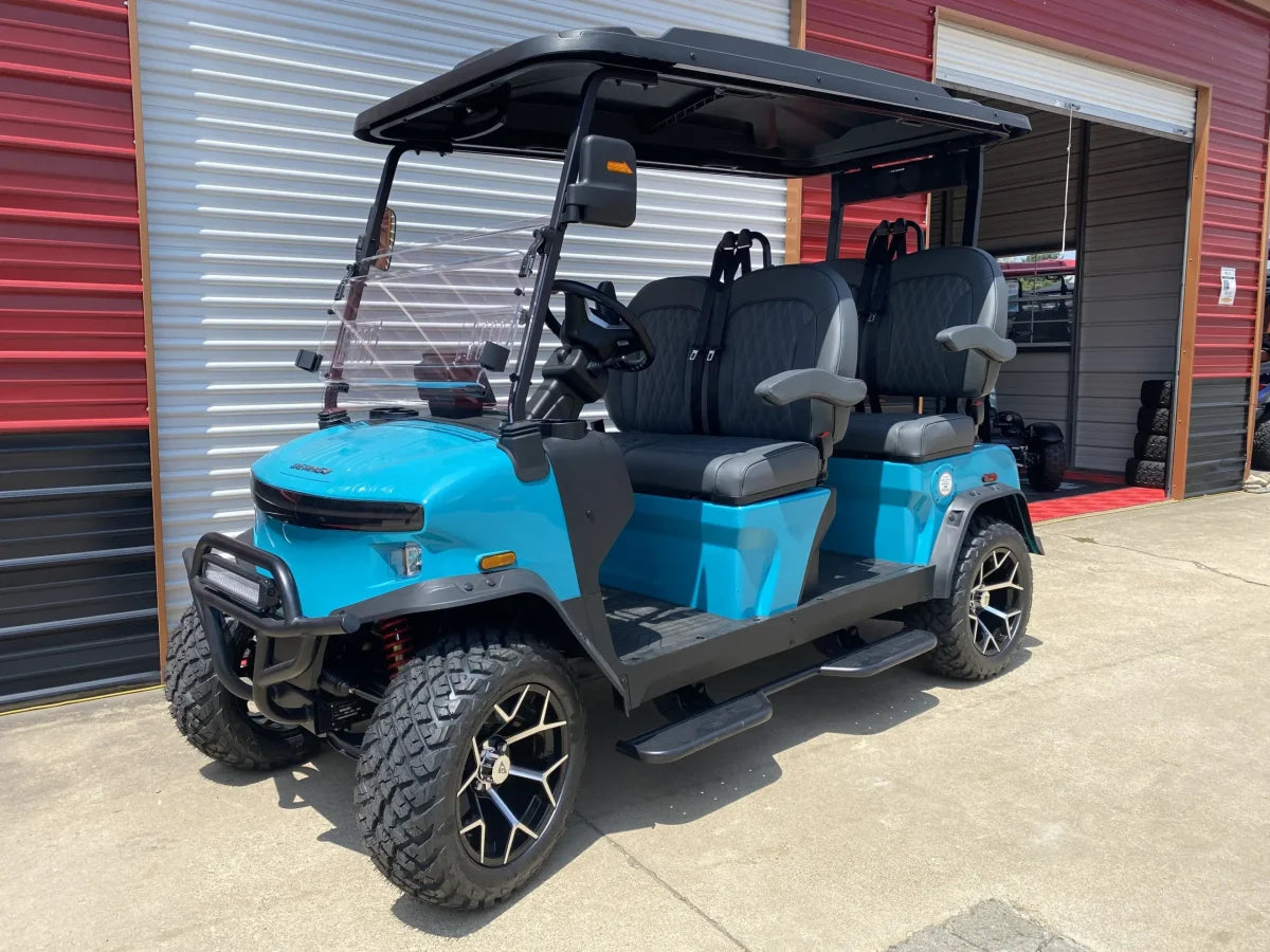 2026 Denago Rover XL-T - Carro de golf eléctrico de 4 pasajeros (Glacier)