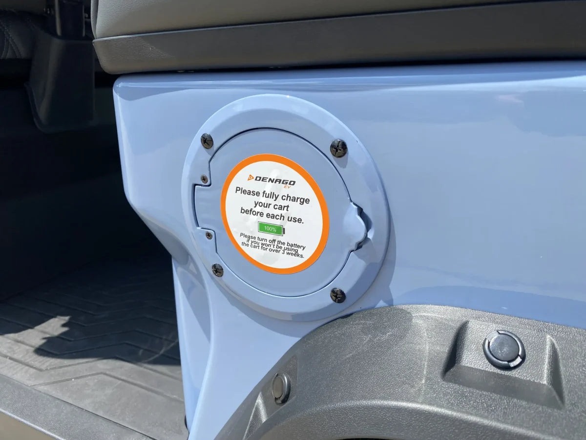 2026 Denago Rover XL-T - Carro de golf eléctrico de 4 pasajeros (Glacier)
