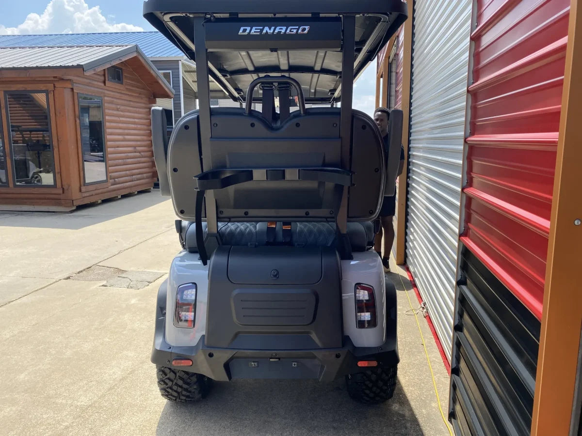 Denago Rover XXL-T | Carrito de golf eléctrico premium de 6 asientos (51.2V 105Ah LiFePO4)