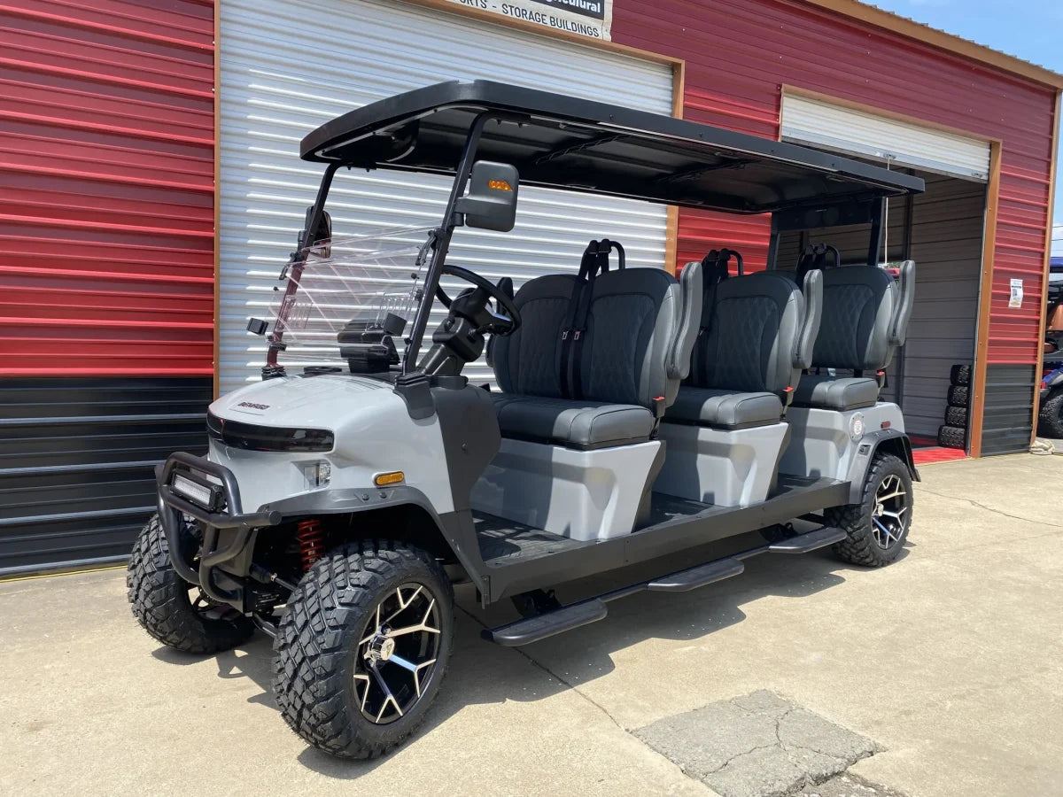 Denago Rover XXL-T (2026) - Golf cart eléctrico de 6 asientos (Grey)