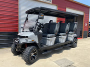 Denago Rover XXL-T (2026) - Golf cart eléctrico de 6 asientos (Grey)