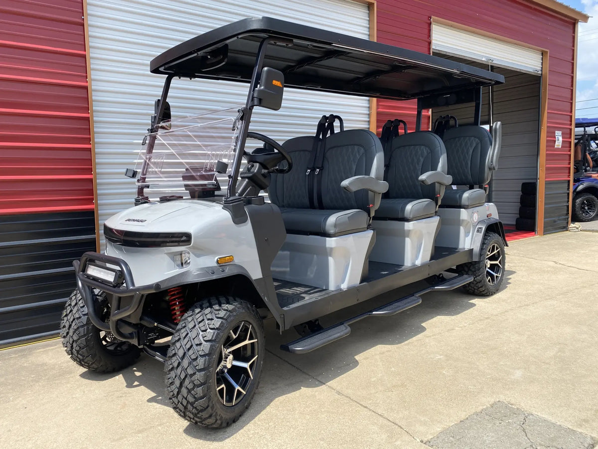 Denago Rover XXL-T (2026) - Golf cart eléctrico de 6 asientos (Grey)