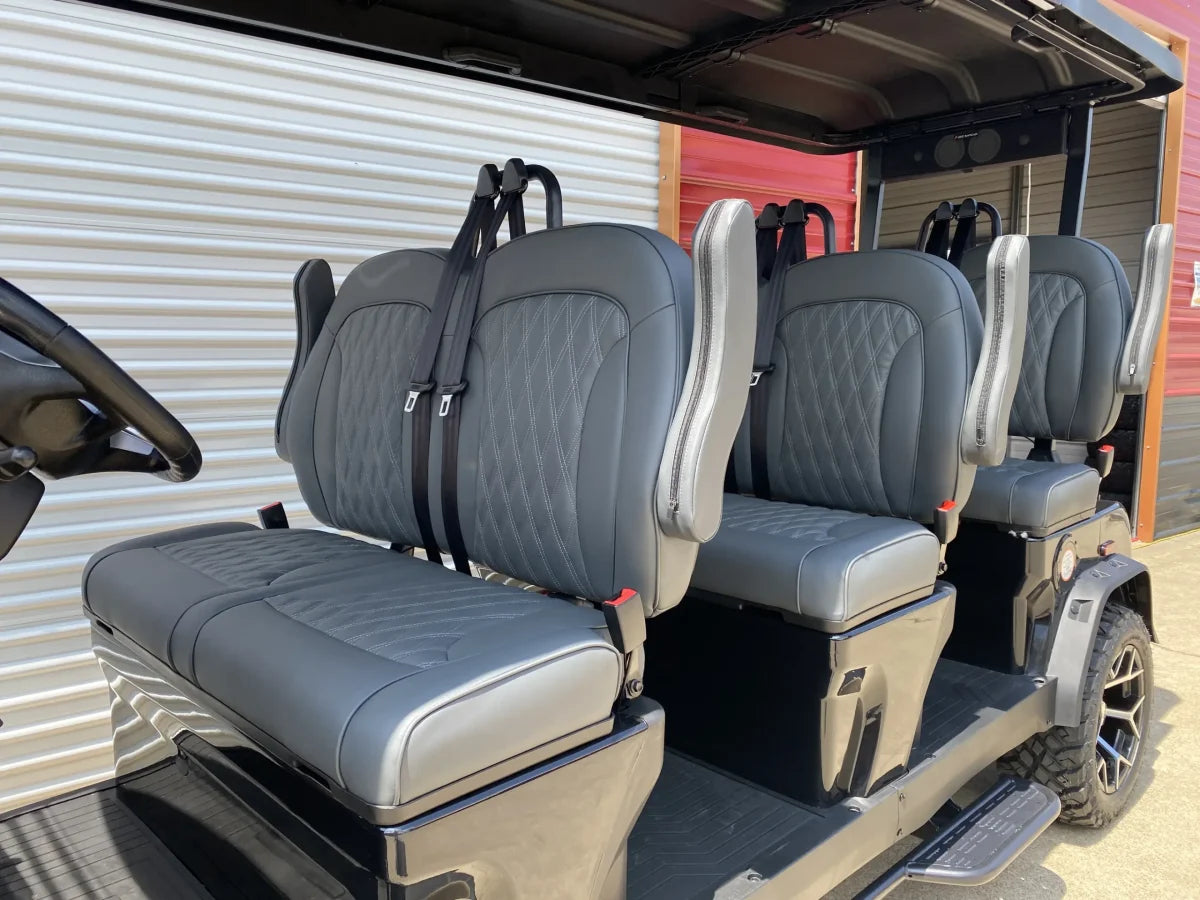Denago Rover XXL-T (2026) - Golf cart eléctrico de 6 asientos (Grey)
