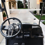 Jet Black 8-Seater Electric Golf Cart - 48V 206Ah Extended-Range Lithium