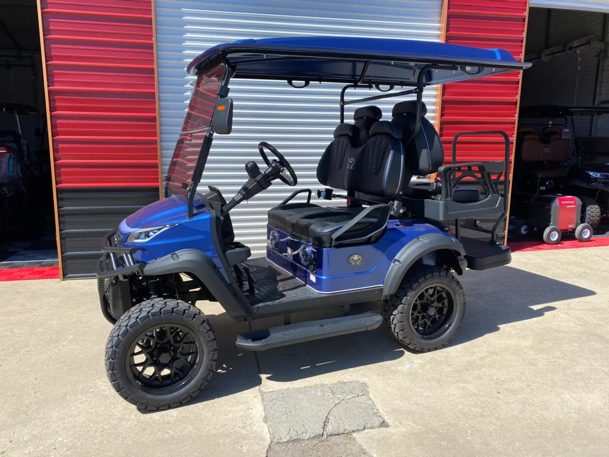 Venom EV Strike 4 - Carro de golf eléctrico premium de 4 pasajeros (52V 105Ah LiFePO4)
