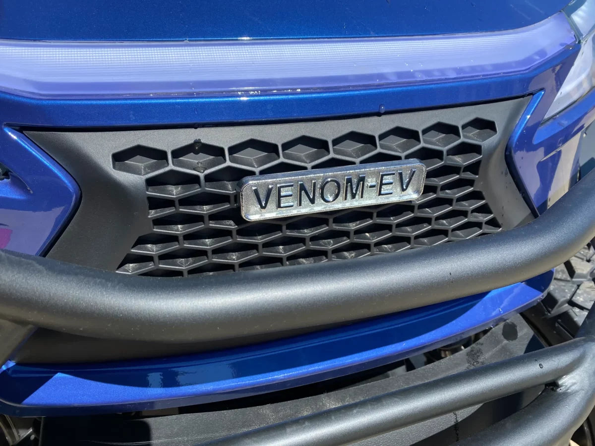 Venom EV Strike 4 - Carro de golf eléctrico premium de 4 pasajeros (52V 105Ah LiFePO4)