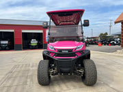 Venom EV Strike 6 Super Pink - Carro de golf eléctrico premium de 6 plazas