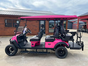 Venom EV Strike 6 Super Pink - Carro de golf eléctrico premium de 6 plazas