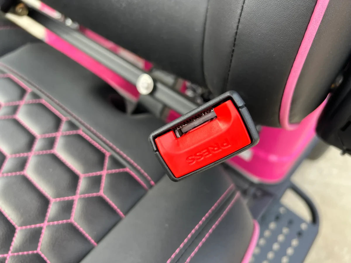 Venom EV Strike 6 Super Pink - Carro de golf eléctrico premium de 6 plazas
