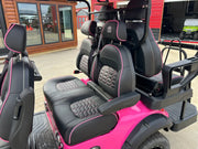 Venom EV Strike 6 Super Pink - Carro de golf eléctrico premium de 6 plazas