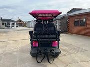 Venom EV Strike 6 Super Pink - Carro de golf eléctrico premium de 6 plazas