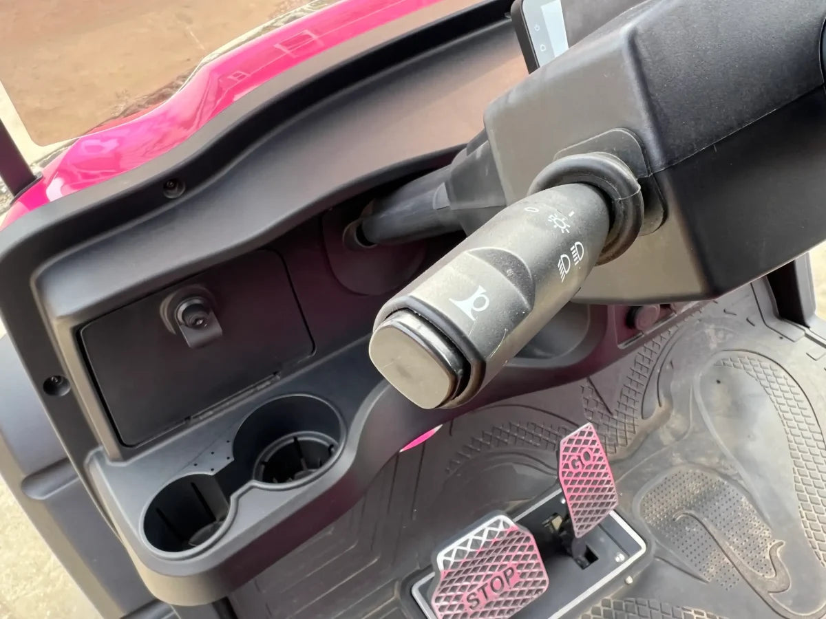 Venom EV Strike 6 Super Pink - Carro de golf eléctrico premium de 6 plazas