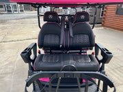 Venom EV Strike 6 Super Pink - Carro de golf eléctrico premium de 6 plazas