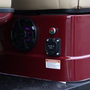 Wine Red 8-Seater Electric Golf Cart | 48V 206Ah Extended-Range Lithium | Beige Seats