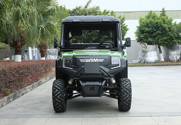 WSM RTX 1100 - Vehículo utilitario eléctrico 4WD 2 plazas con caja basculante y aprobación para carretera (Usado)