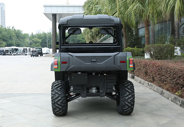 WSM RTX 1100 - Carro de golf/utilitario eléctrico 2 asientos con plataforma basculante y aprobación vial