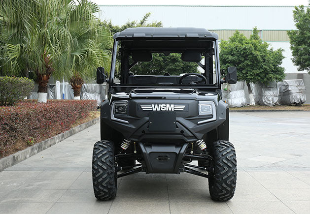 WSM RTX 1100 - Carro de golf/utilitario eléctrico 2 asientos con plataforma basculante y aprobación vial