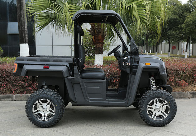 WSM RTX 1100 - Carro de golf / vehículo utilitario eléctrico 2 asientos con plataforma basculante y aprobación para carretera
