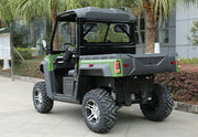 WSM RTX 1100 - Carro de golf/utilitario eléctrico 2 asientos con plataforma basculante y aprobación vial