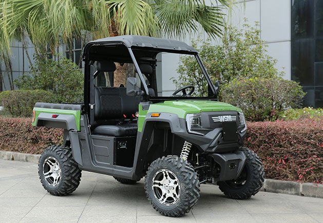 WSM RTX 1100 - Vehículo utilitario eléctrico 4WD 2 plazas con caja basculante y aprobación para carretera (Usado)