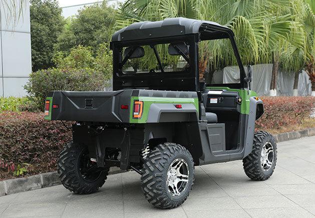 WSM RTX 1100 - Carro de golf/utilitario eléctrico 2 asientos con plataforma basculante y aprobación vial